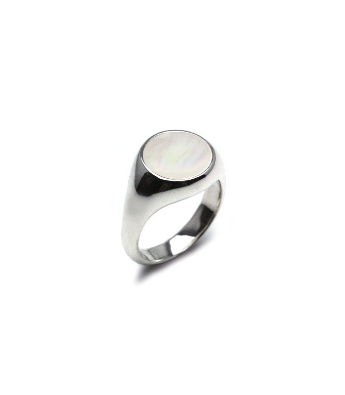 White Mother of Pearl Ring