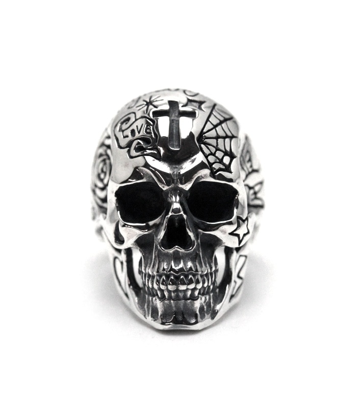 TATTOO SKULL RING