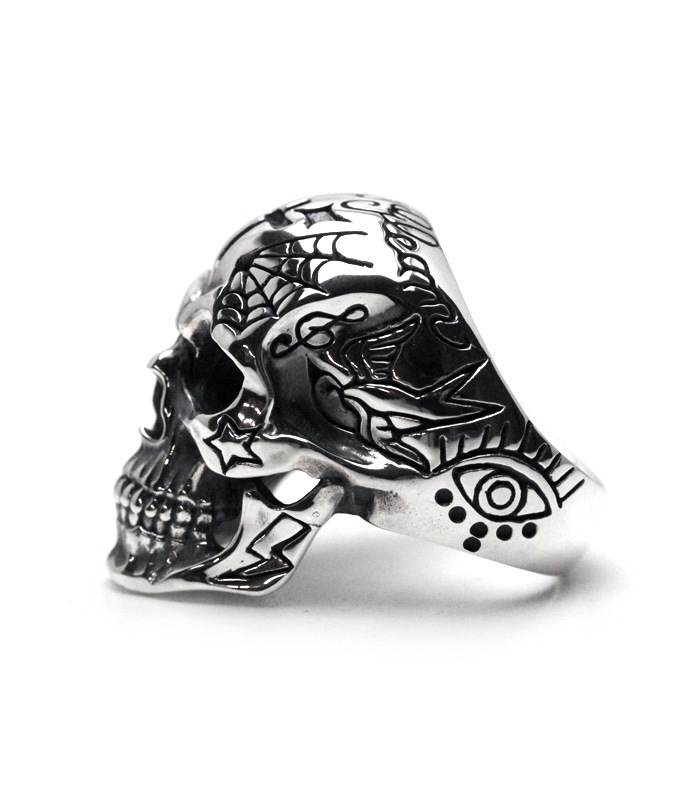 TATTOO SKULL RING