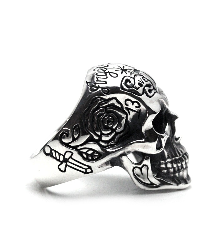 TATTOO SKULL RING