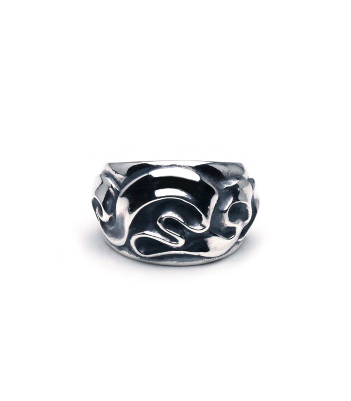 Wave Ribbon Ring / Wide
