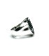 BLACK CZ SMALL HORSESHOE RING