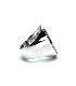 WHITE CZ LARGE HORSESHOE RING