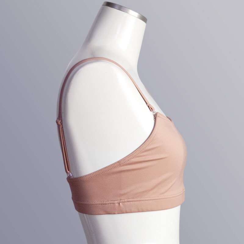 バレエ ブラジャー カップ付き 透明ストラップ 大人 XS Body Wrappers ダンス用 ブラジャー カップ無し クリア