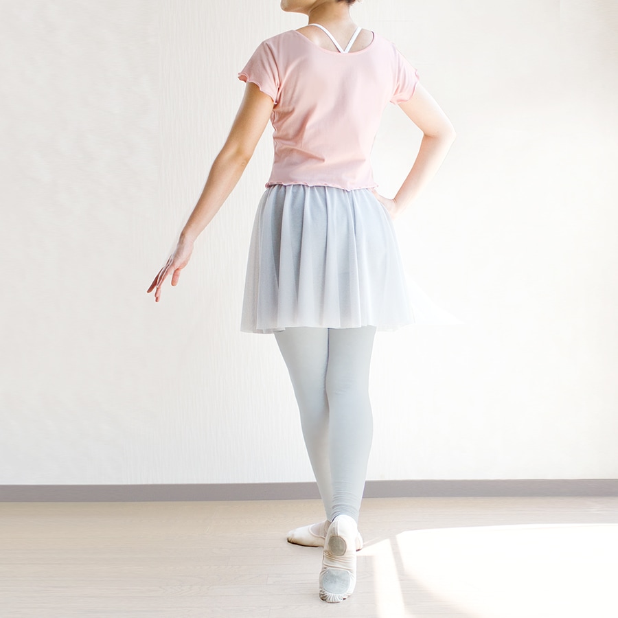 スカート付きスパッツ（メッシュ） | バレエ TOP | ange collection