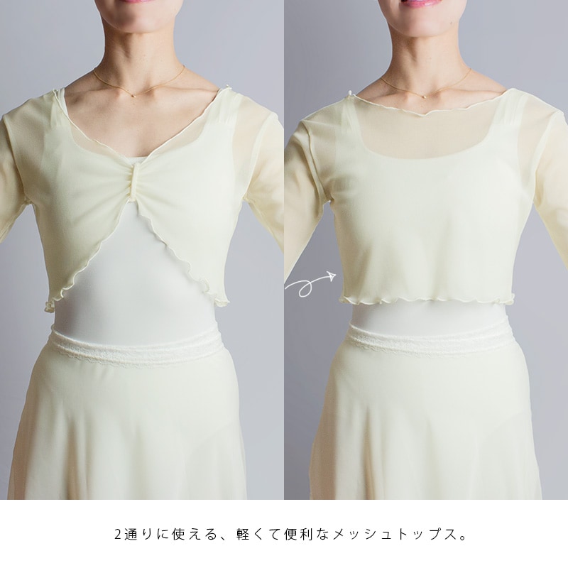 exコレクション メッシュトップ06 (2WAY) | バレエ TOP | ange