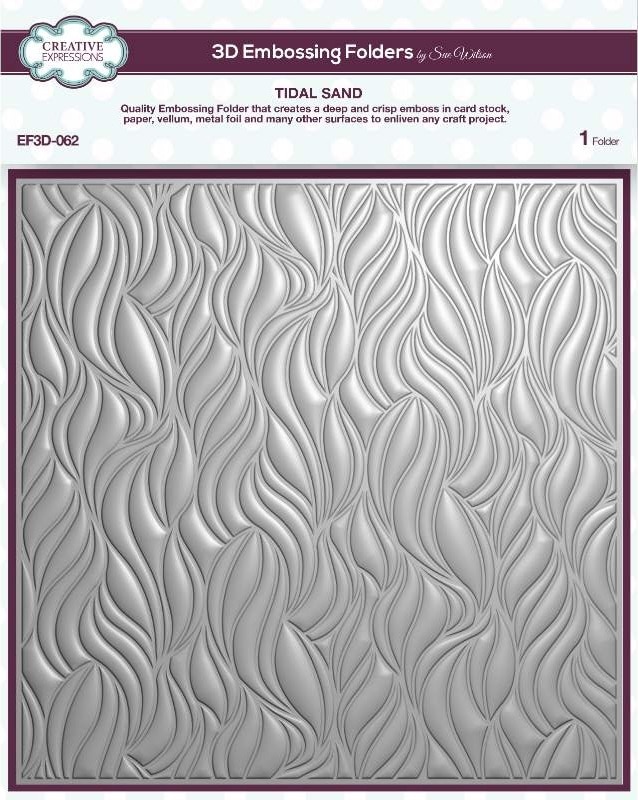 Creative Expressions 3D Embossing Folder 8inch - EF3D-062 Tidal