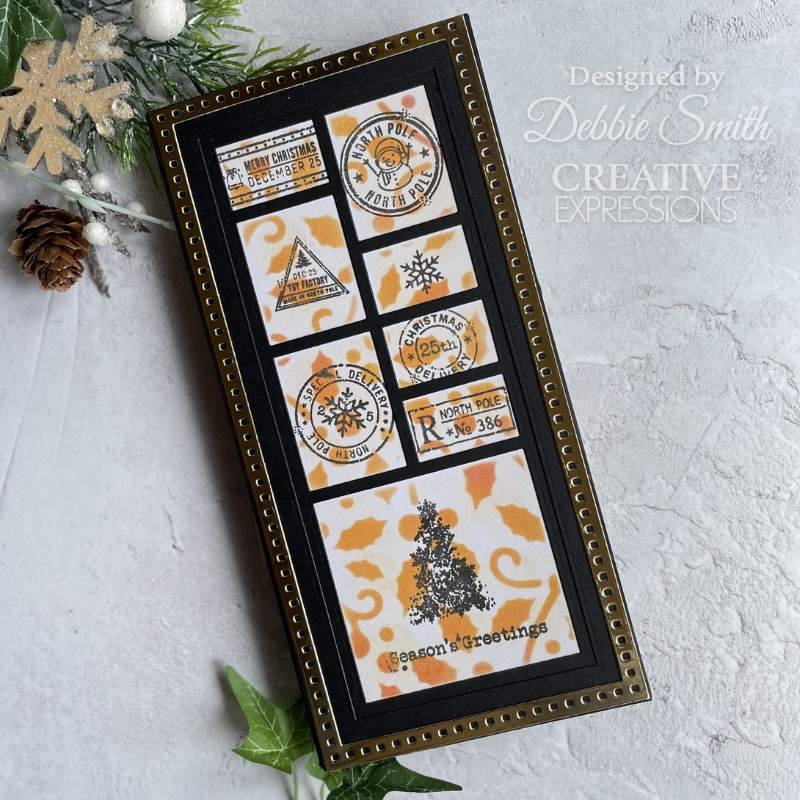 Woodware Clear Stamp-FRM069Christmas Postmarks