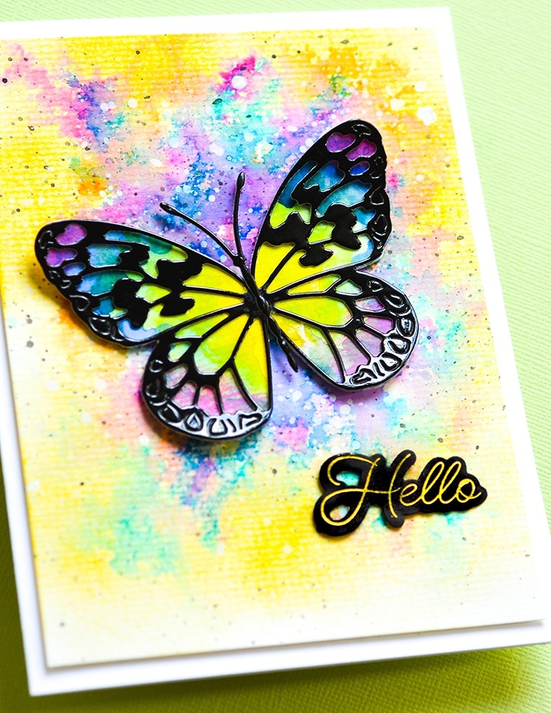 Memory Box Die  -  94635Stella Butterfly and Background