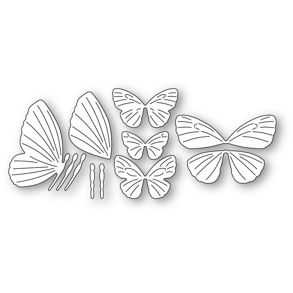 Memory Box Die - 94771 Exquisite Butterflies | Memory Box,Die | Little ...