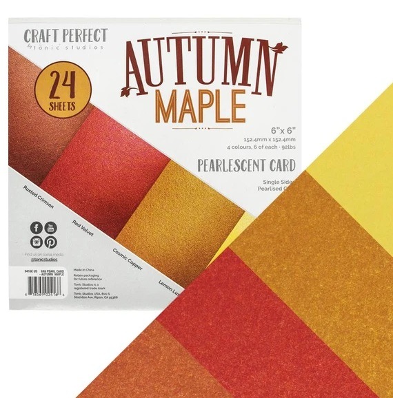 Tonic Studios Craft Perfect Mixed Card Pack-9416EAutumn Maple