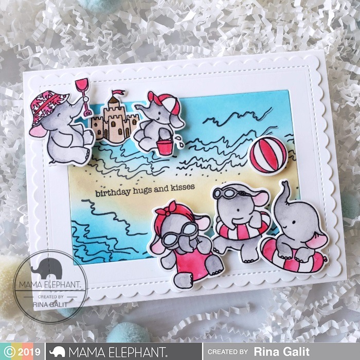 Mama ElephantDie-Framed Tags - Artist Mat