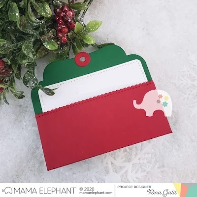 Mama ElephantDie-Gift Pocket Tag