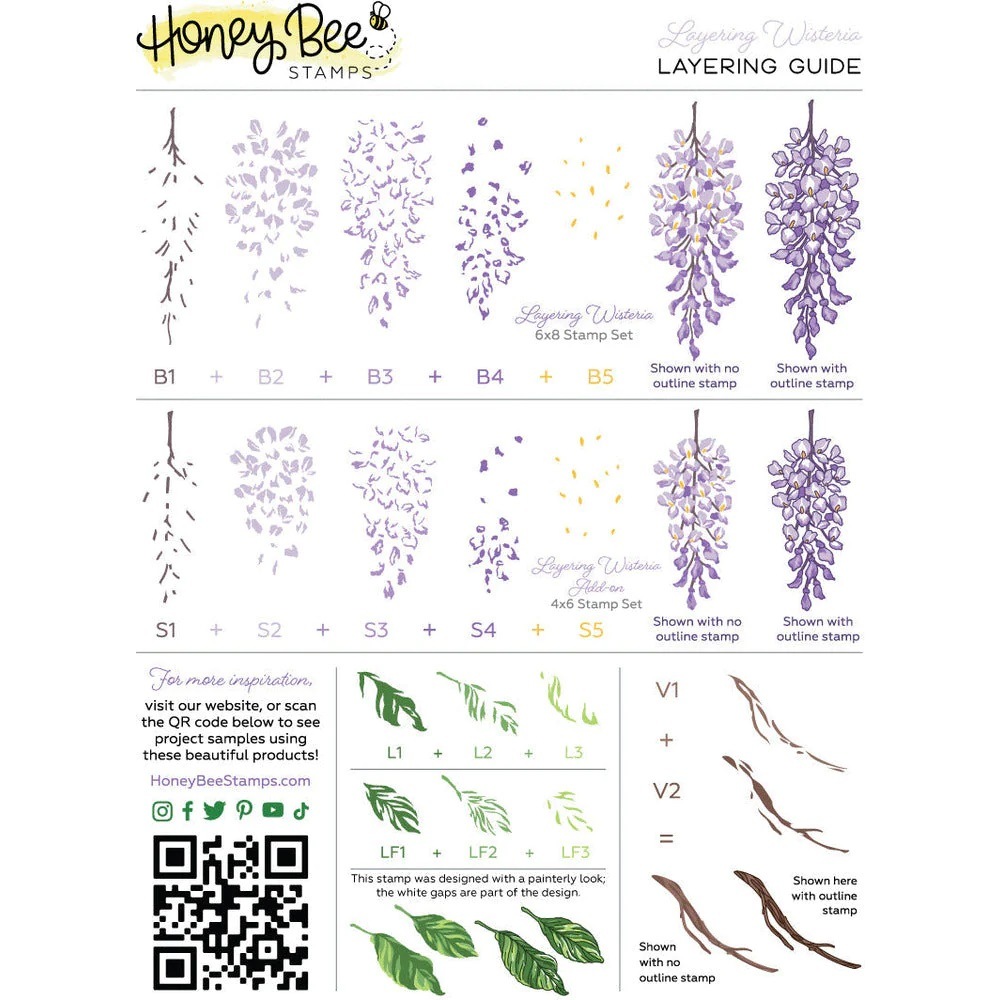 Honey Bee Stamps-åȢLayering Wisteria Add-On