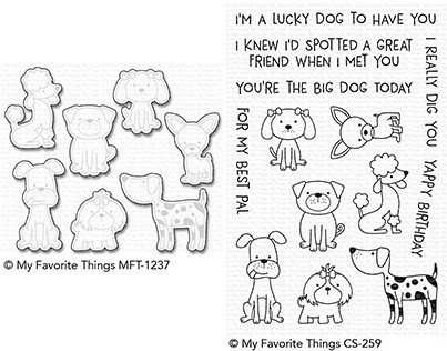 Die-namics - MFT-1237+CS-259 Canine Companions スタンプ＆ダイ