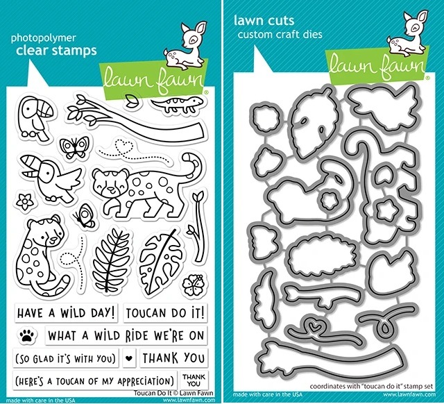 Lawn Fawn LF2603+LF2604 Toucan Do It スタンプ＆ダイセット♪ | Lawn