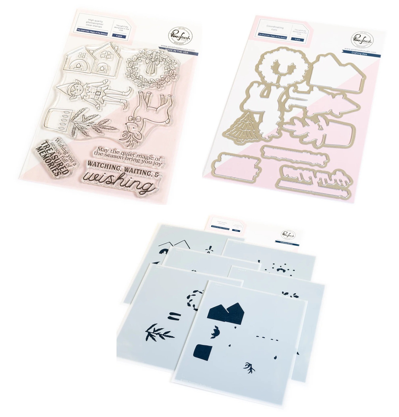 Pinkfresh Studio Set♪ - The Shelf Edit: Magic of the Season (Stamp+Die ...