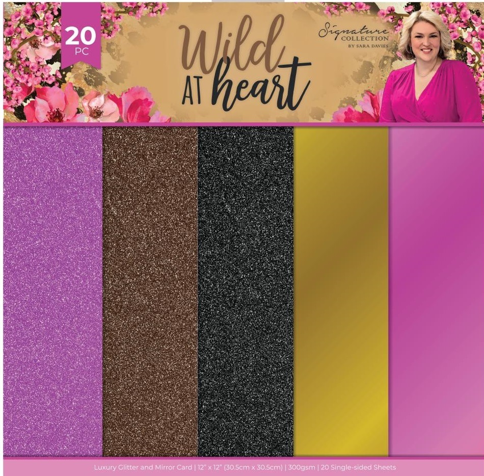 Crafter's Companion Sara Signature Wild At Heart 12inch Glitter