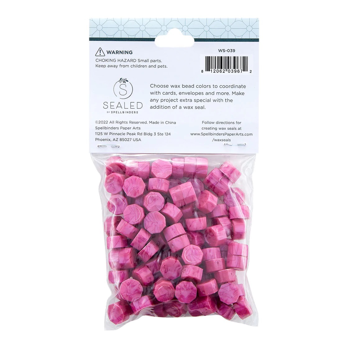 SpellbindersWax Beads-WS-039Fuchsia