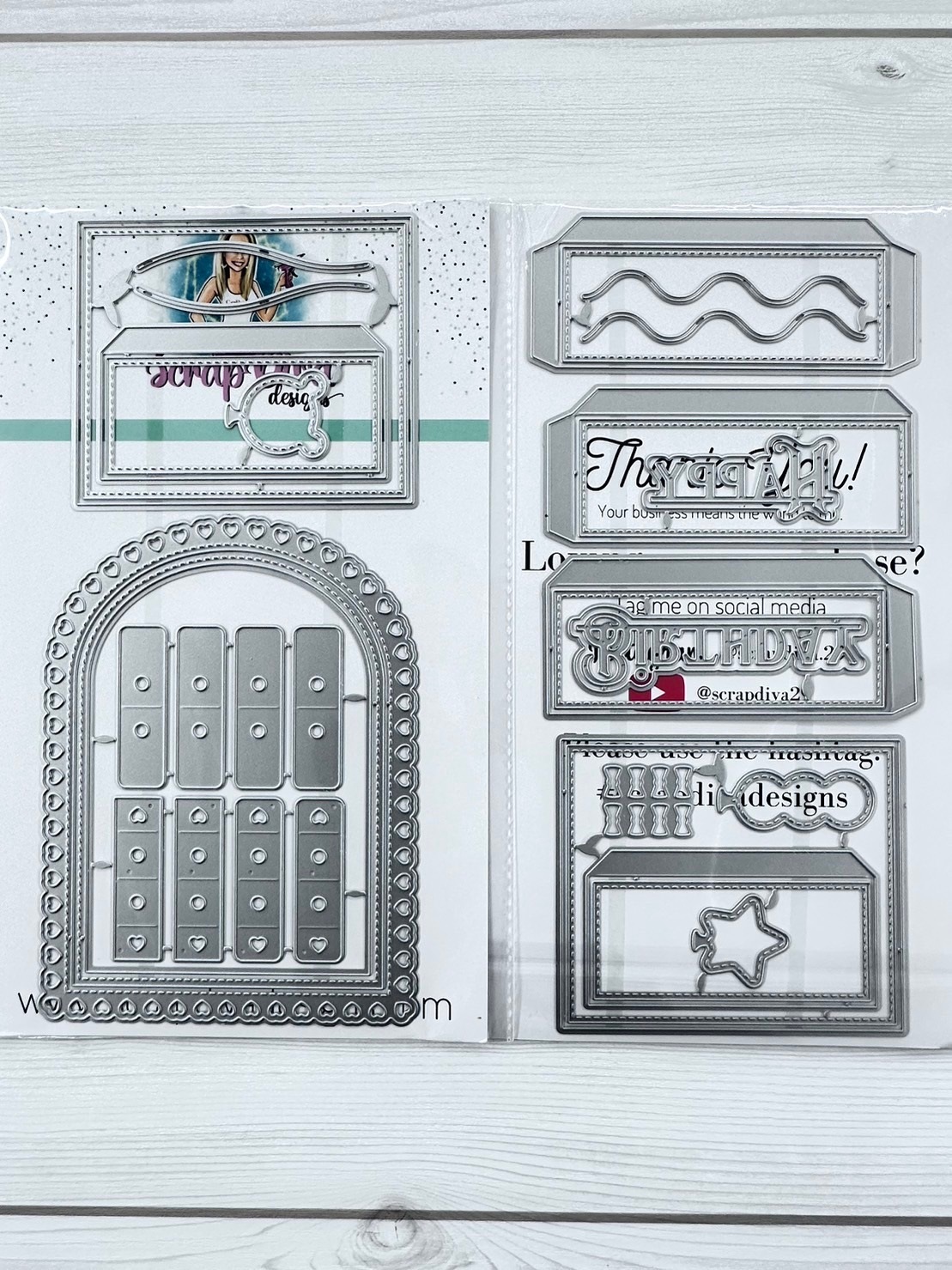 Scrap Diva Designs Die Loaded Banner Die Set Scrap Diva Designs,Die Little Angel♪