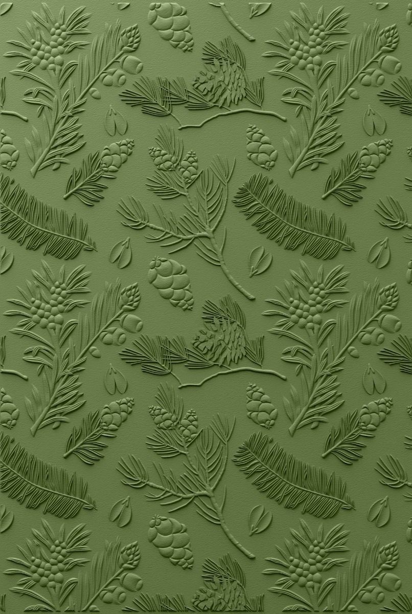 Sizzix 3-D Textured Impressions Embossing Folder A5 666714 Pines by 49 ...
