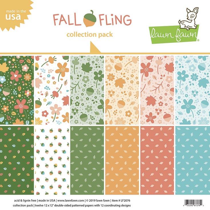 Lawn Fawn Paper Pack 12x12 - LF2076 Fall Fling | 用途別で選ぶ,Paper Set ...