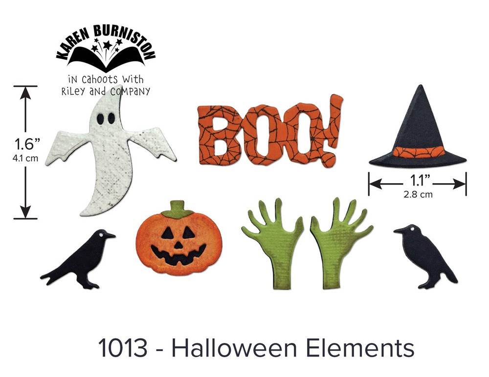 Karen Burniston Die-1013Halloween Elements