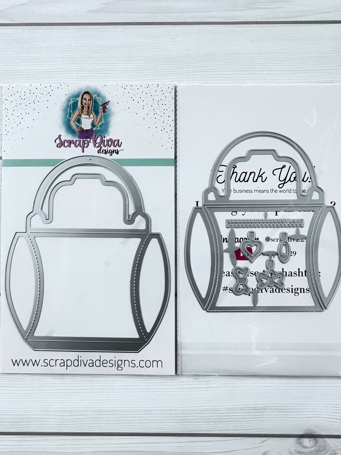 Scrap Diva Designs Die Purse Pillow Box Large Scrap Diva Designs,Die Little Angel♪