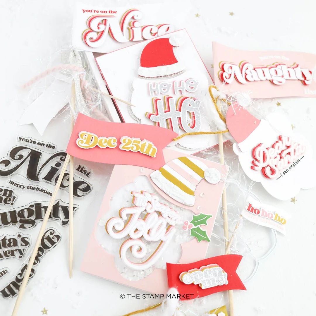 The Stamp MarketDie-Nested Wavy Banners