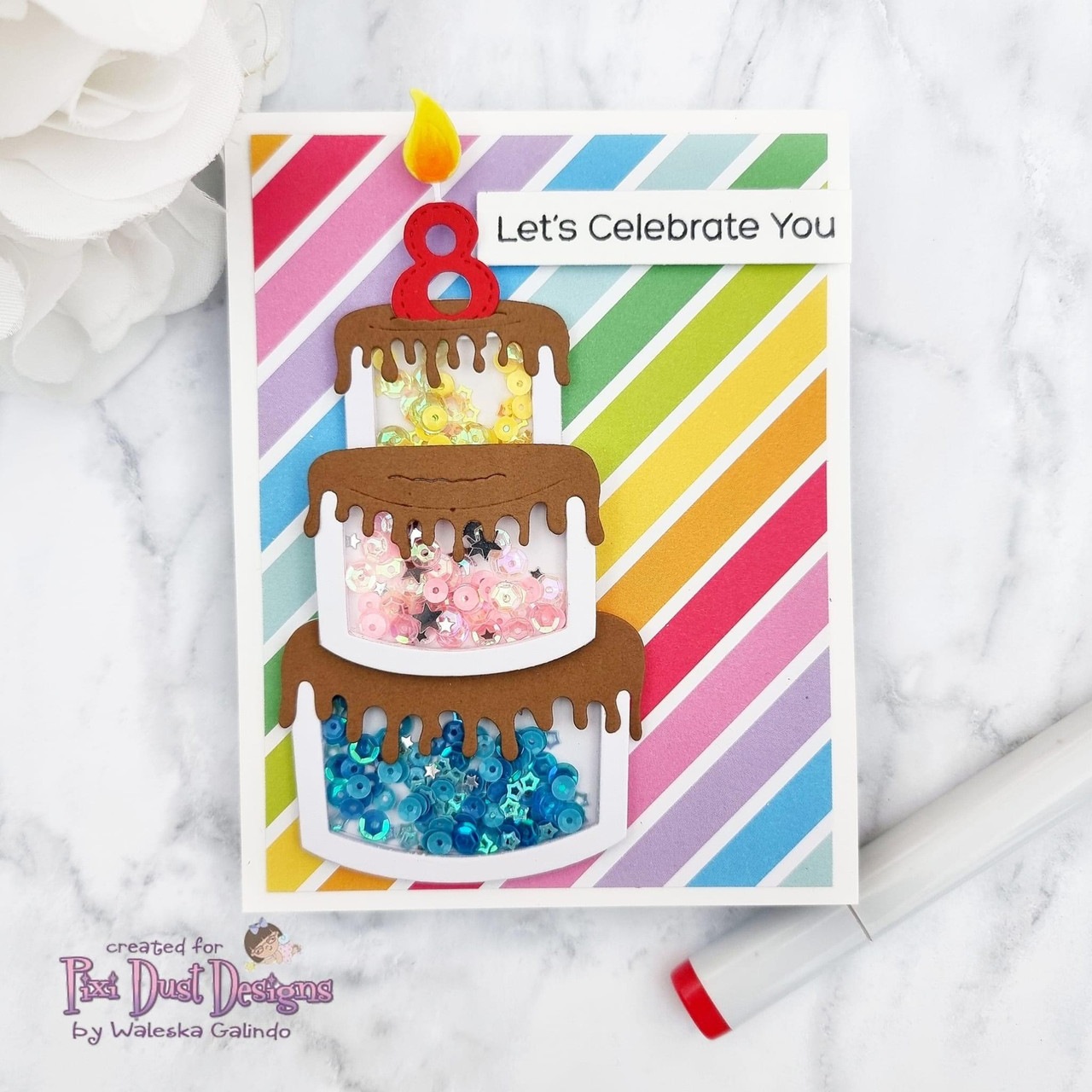 Pixi Dust Designs Die-Lets Eat Cake