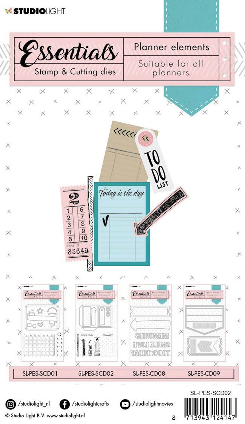 Studio Light Planner Essentials SLPESSCD02 Die & Stamp Planner