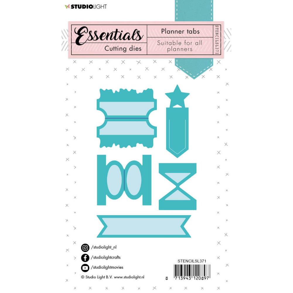 Studio Light Planner Essentials STENCILSL371 Cutting Die Tabs