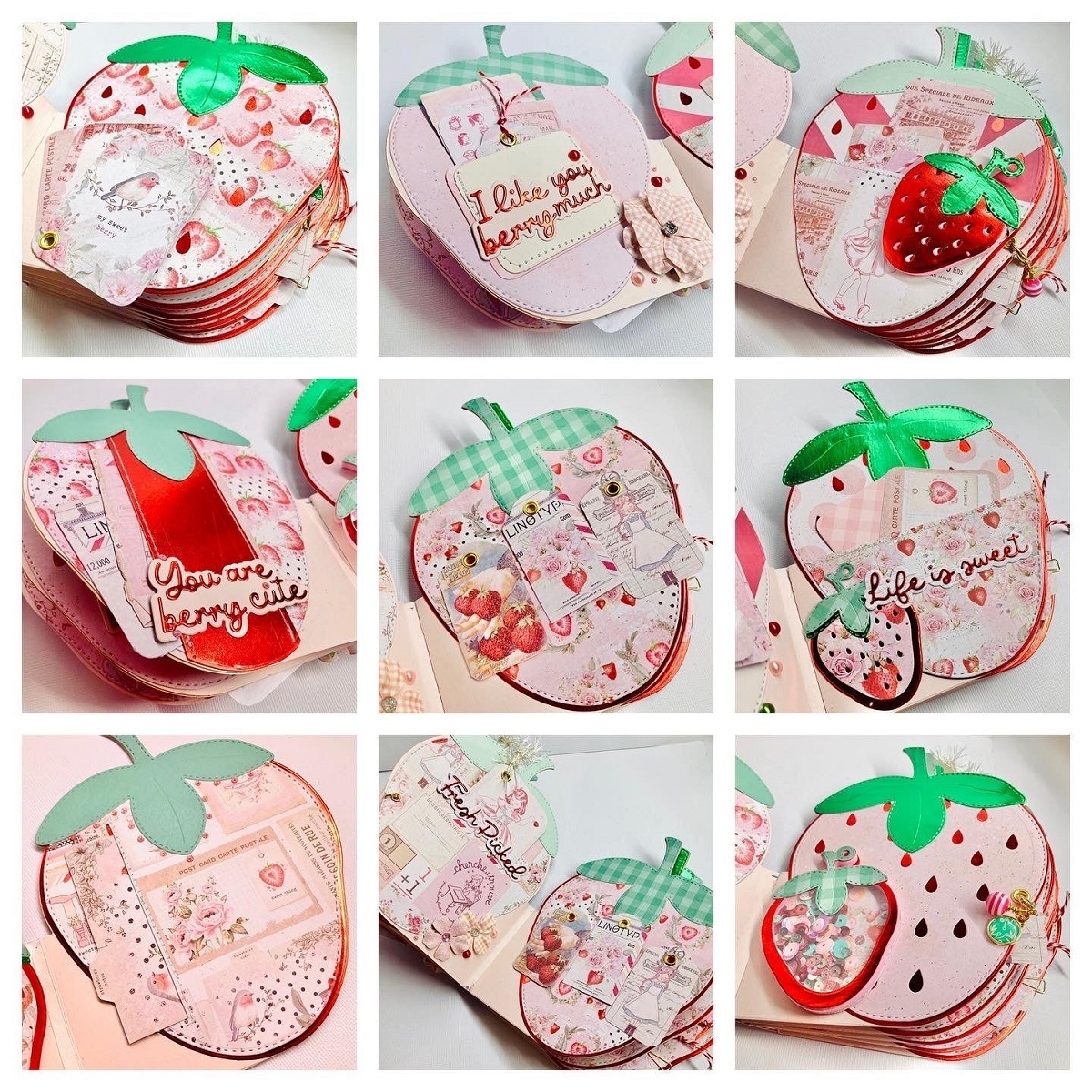 Scrap Diva Designs Die Strawberry Mini Album Scrap Diva Designs Little Angel♪
