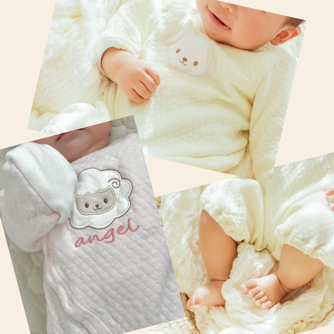 ツーウェイオール エンゼル ベビードレス ニットキルト 秋冬  