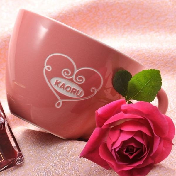 名入れ Wピンクコロン マグカップ 単品