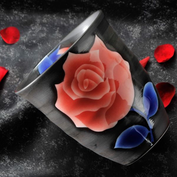 名入れ 有田焼 薔薇フリーカップ 単品