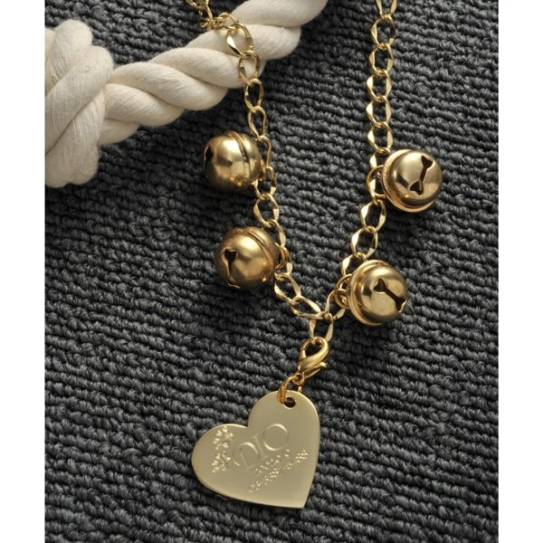 名入れ ペット用 オリジナルハートネックレス鈴セット 単品