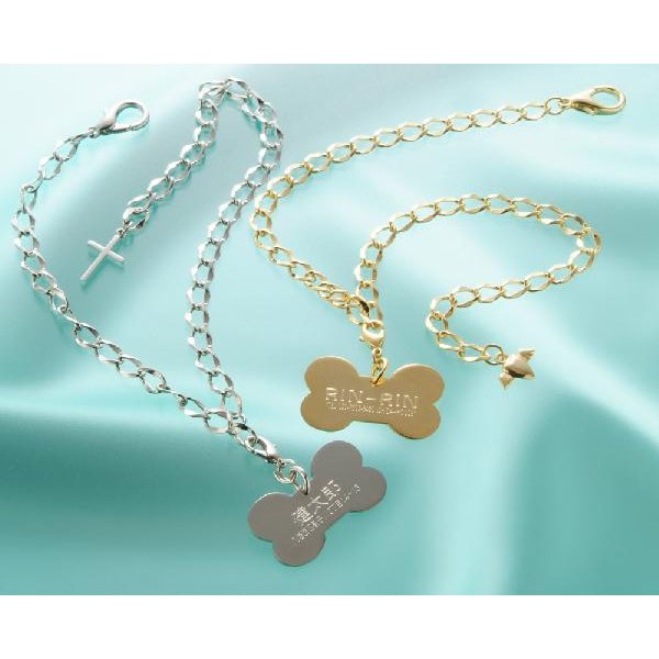 名入れ ペット用 オリジナル骨プレートネックレス