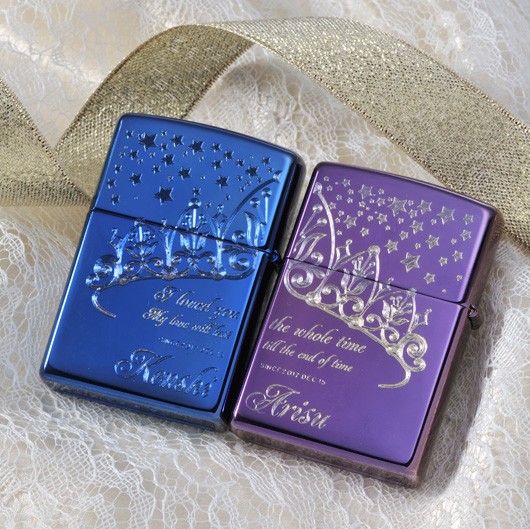 名入れ ペアZIPPO 生まれ変わってもあなたを愛します | エンジェリック