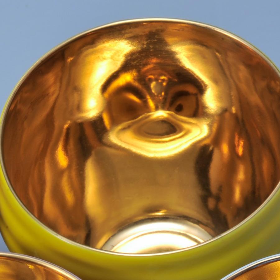 【在庫限り】名入れ 有田焼 お祝い内金 和みカップ 黄 魔王の蔵元 さつまの梅酒 720ml セット
