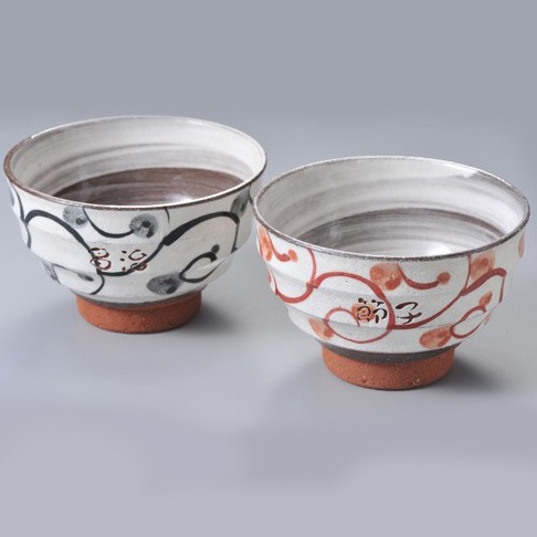 【在庫限り】名入れ 波佐見焼 玉唐草 茶碗 単品