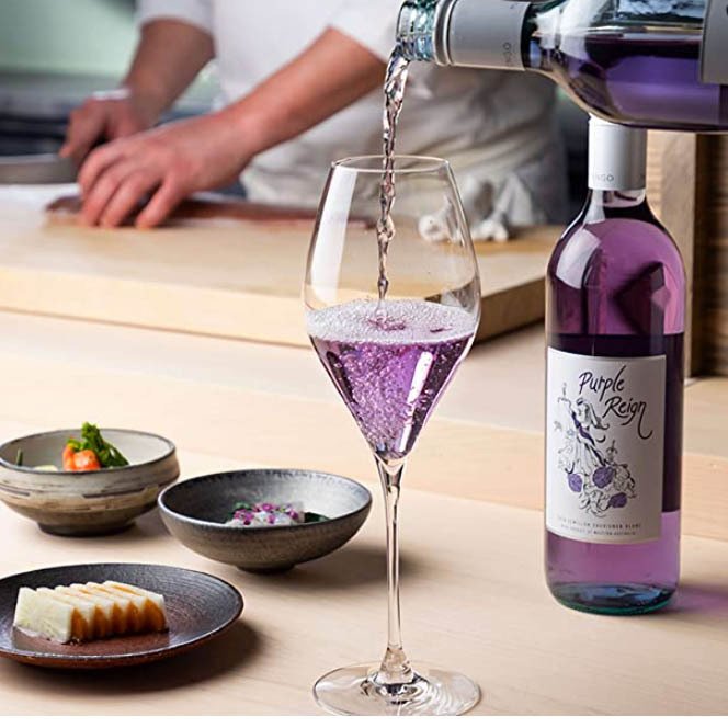 名入れ 神秘の紫色の白ワイン パープルレイン 750ml