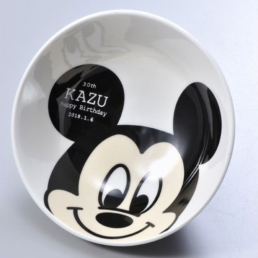 【在庫限り】名入れ ディズニー ミッキーorミニーマウス お茶碗