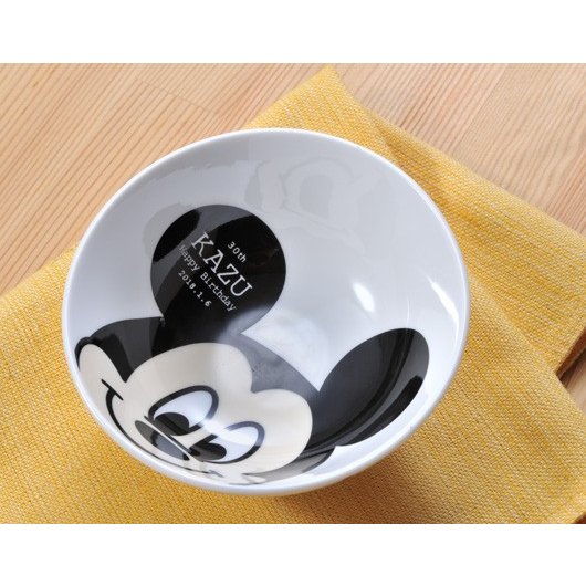【在庫限り】名入れ ディズニー ミッキーorミニーマウス お茶碗