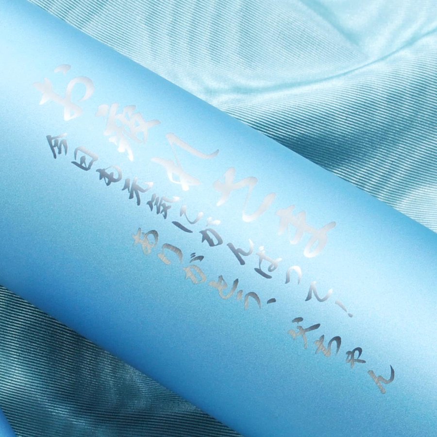 名入れ 真空ステンレスボトル 480ml スカイブルー