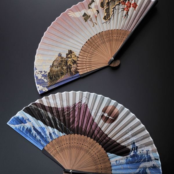 名入れ My扇子 日本絵画風