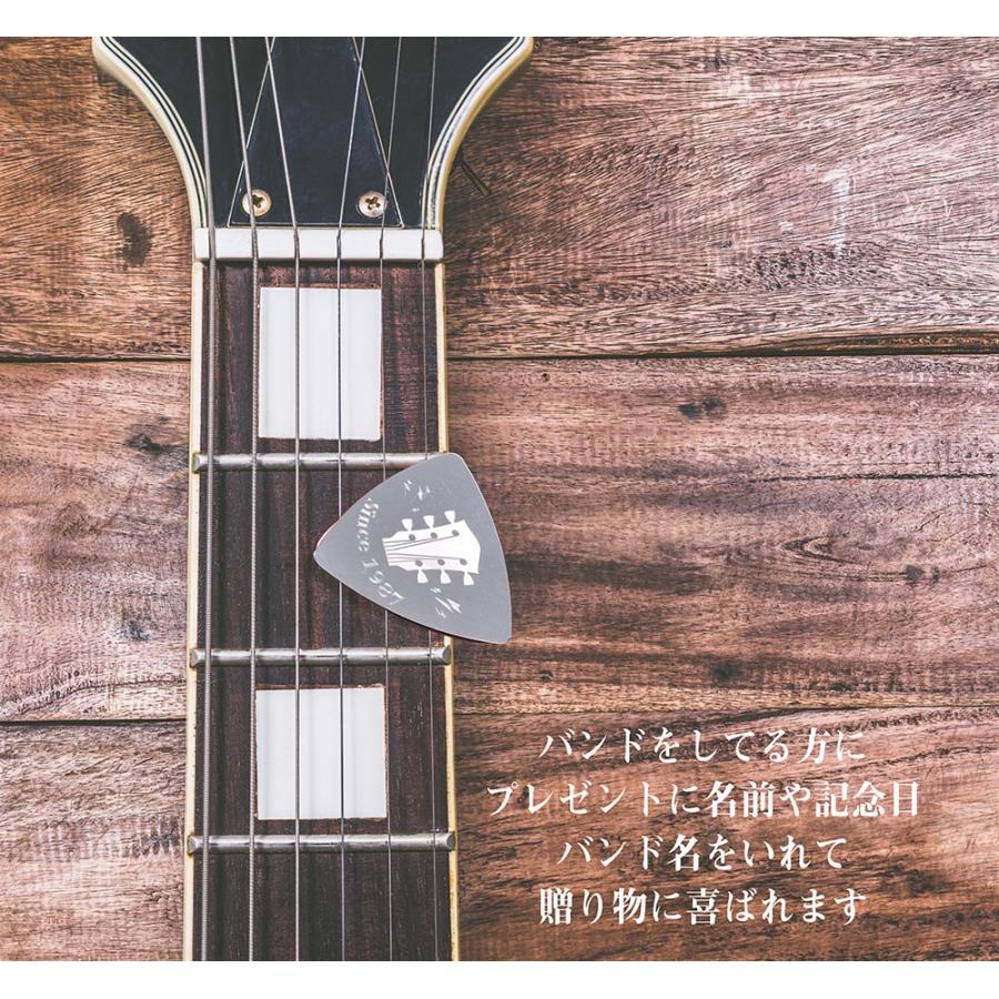 名入れ ステンレス 0.3mm ギター型ピックケース付き | エンジェリック