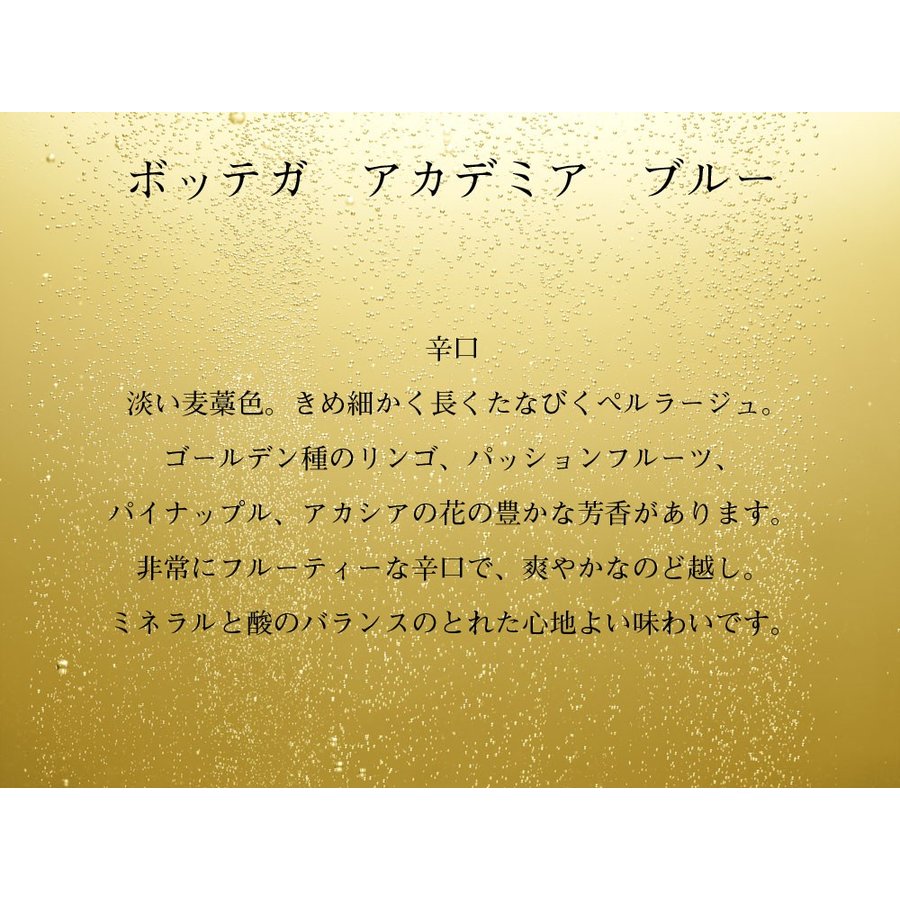 名入れ BOTTEGA ボッテガ ブルー 750ml スパークリングワイン 白 レザー風BOX入り