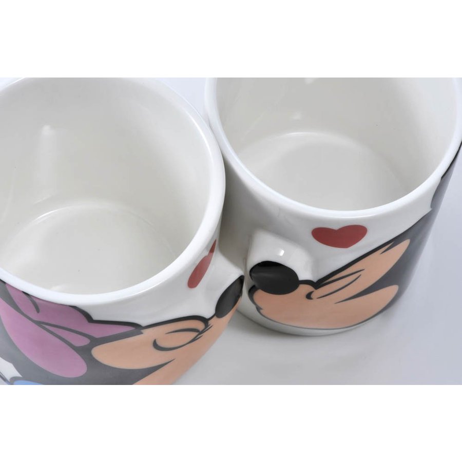 名入れ ミッキーマウス＆ミニーマウス ペアマグカップKISS