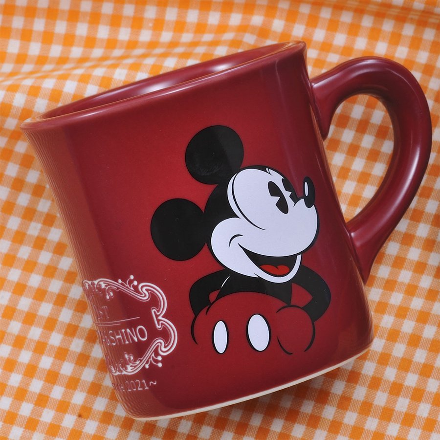 名入れ ディズニー ミッキー＆ミニー ワンカラー ペア マグカップ